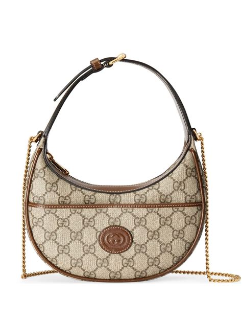 gucci half-moon bag mini|authentic gucci hobo bag.